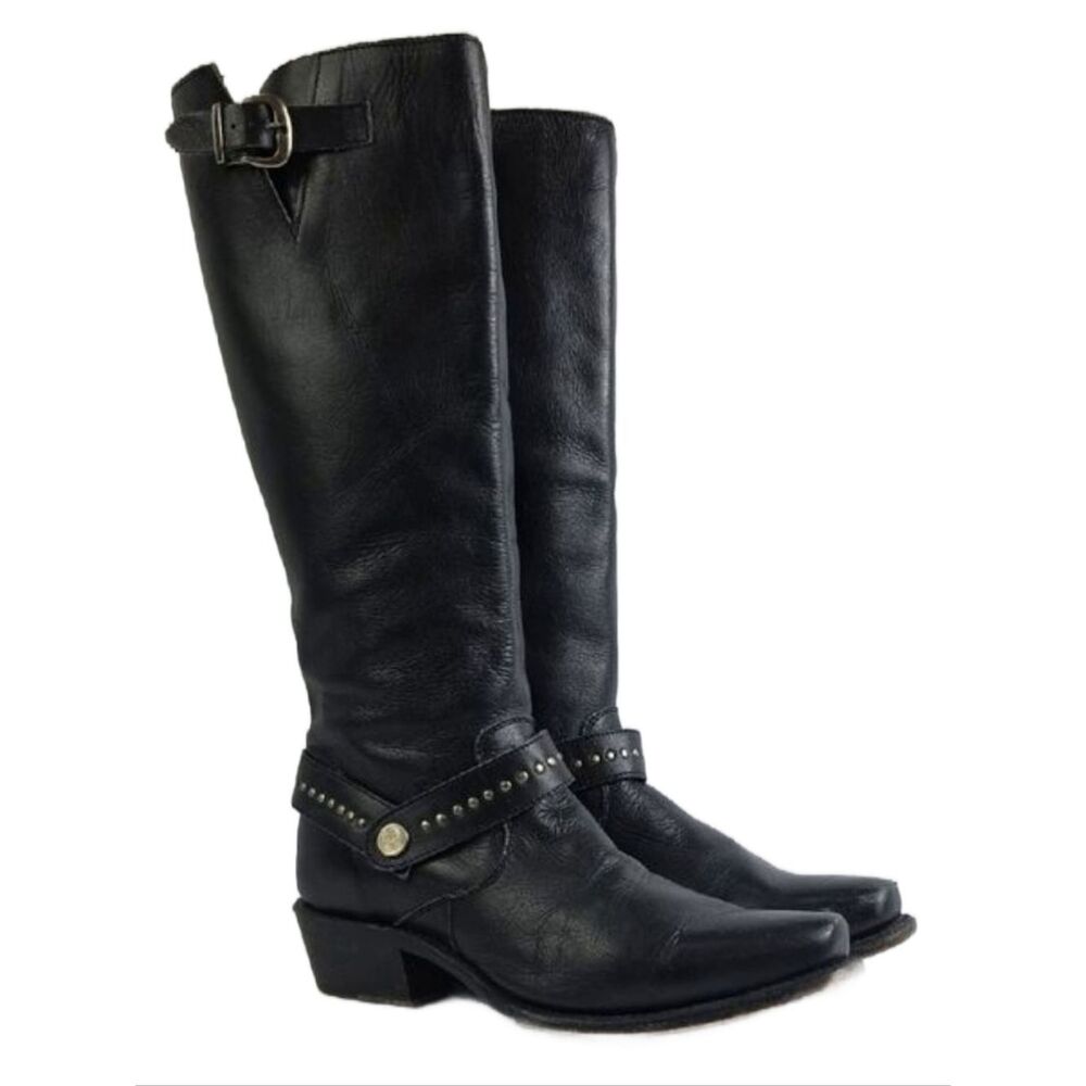 Sonora Melinda‎ Black Leather Women's Boots